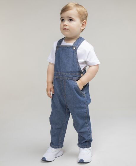 Larkwood Kids Denim Dungarees Thumbnail