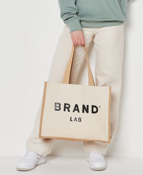 Brand Lab Jute and Canvas Shopper Thumbnail
