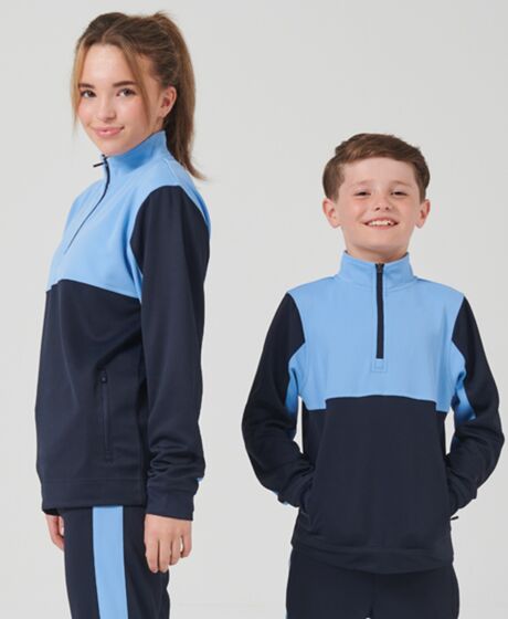 Finden + Hales Kids 1/4 Zip Tracksuit Top Thumbnail