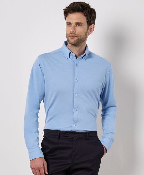Kustom Kit Long Sleeve Superwash® 60°C Piqué Shirt Thumbnail