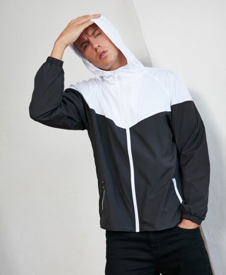 Two-tone tech windrunner jacket Thumbnail