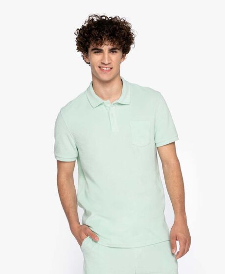 Native Spirit Terry Towel Polo Shirt Thumbnail