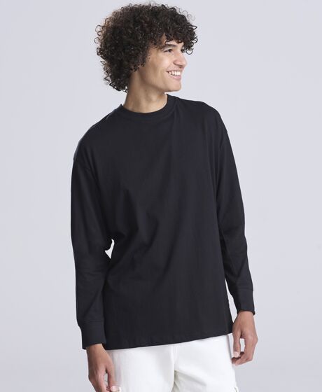 AWDis Unisex Oversize 100 Long Sleeve T-Shirt Thumbnail