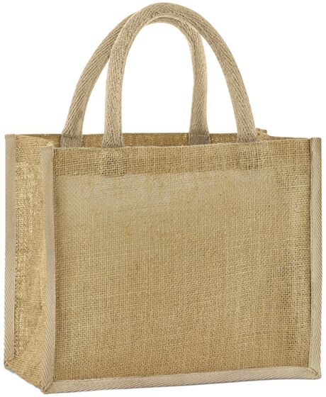 Westford Mill Natural Starched Jute Midi Tote Bag Thumbnail