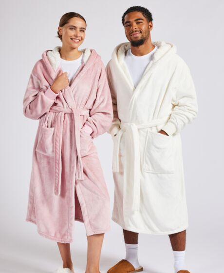 Brand Lab Unisex Hooded Cuffed Robe Thumbnail