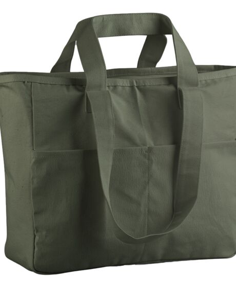 Westford Mill Double Handle Cargo Pocket Tote Bag Thumbnail