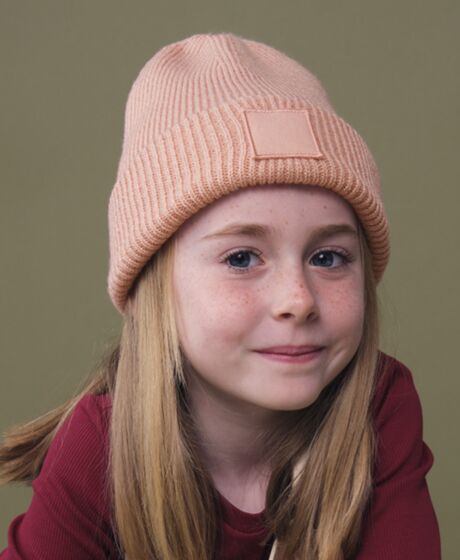 Beechfield Kids Deep Cuffed Tonal Patch Beanie Thumbnail