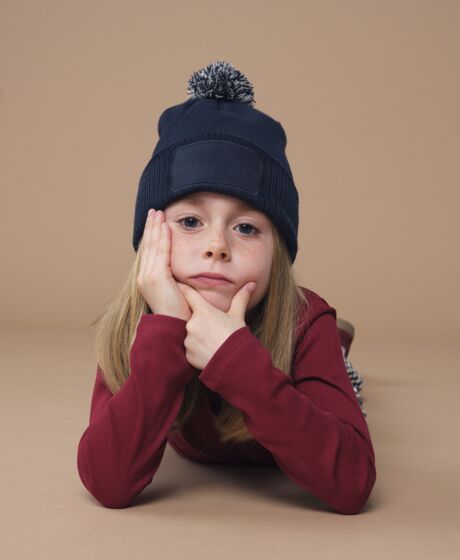 Beechfield Kids Snowstar® Patch Beanie Thumbnail