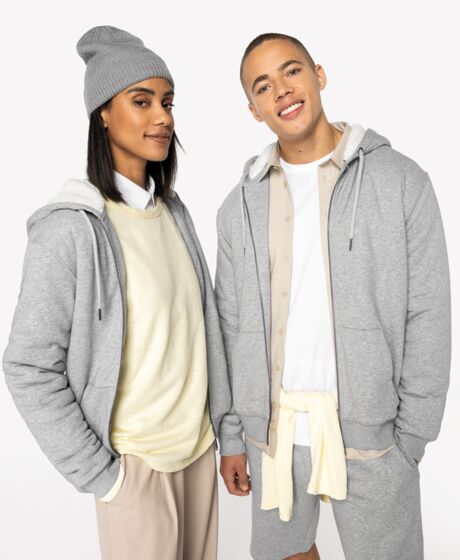 Native Spirit Unisex Sherpa lined Full Zip Sweatshirt Thumbnail