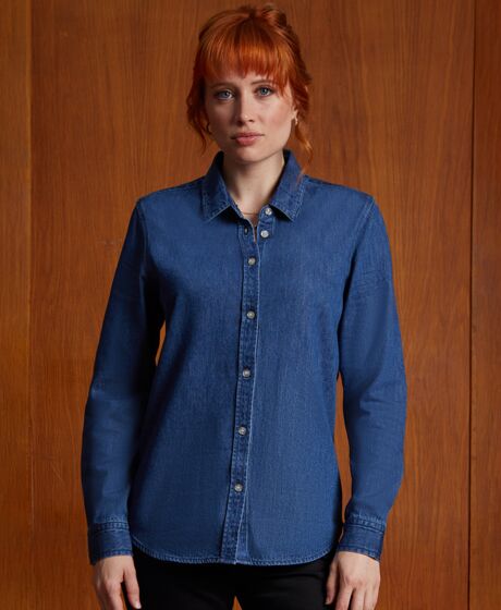 NEOBLU Ladies Bennett Denim Shirt Thumbnail