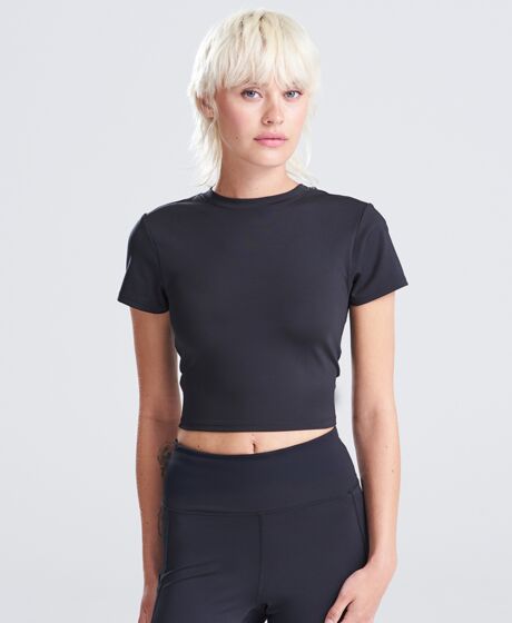 AWDis Ladies Cool Recycled Cropped T-Shirt Thumbnail