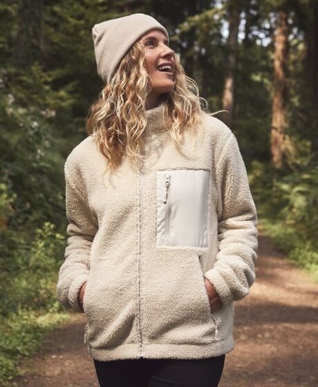 Ravine Unisex Full Zip Borg Fleece Jacket Thumbnail