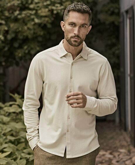 Tee Jays Luxury Organic Stretch Long Sleeve Shirt Thumbnail