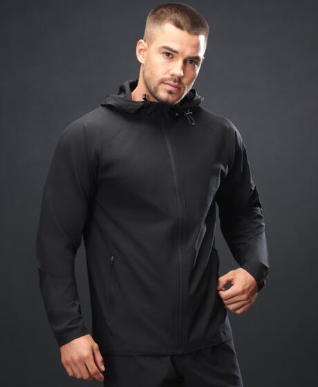 Tombo Unisex Technical Zip Through Hoodie Thumbnail