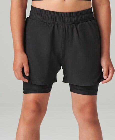 Tombo Kids Double Layer Sports Shorts Thumbnail