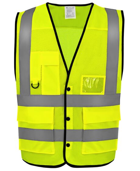 Yoko Superior Eco Mesh Button Waistcoat Thumbnail