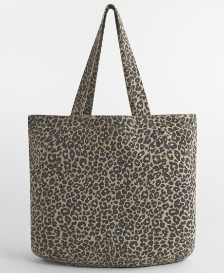 Westford Mill Leopard Print Canvas Shopper Thumbnail