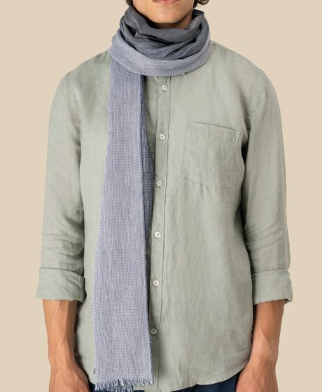 Spasso Graphite Ink Striped Scarf Thumbnail