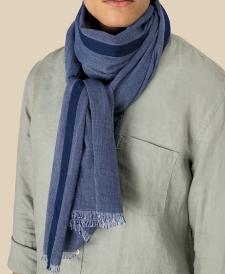 Spasso Blue Dotted Scarf Thumbnail