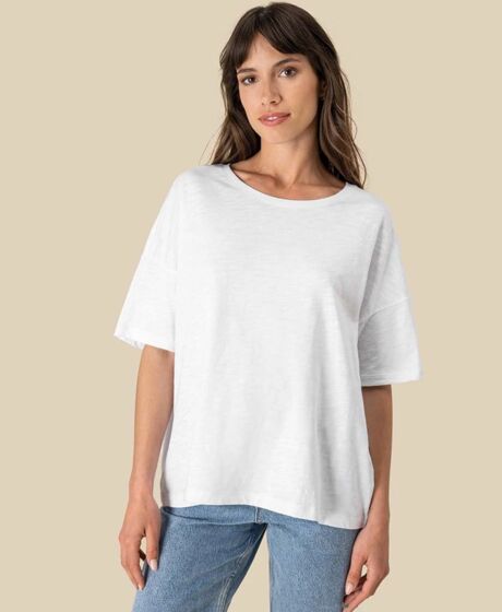 Spasso Ladies Oversized Slub T-Shirt Thumbnail