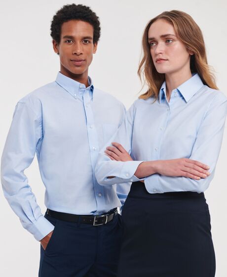 Russell Athletic Collection Long Sleeve Easy Care Oxford Shirt Thumbnail
