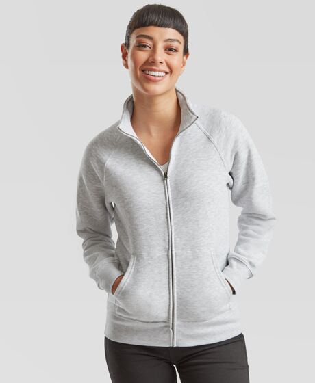 Fruit of the Loom Premium Lady Fit Sweat Jacket Thumbnail