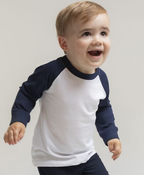 Larkwood Baby/Toddler Long Sleeve Baseball T-Shirt Thumbnail
