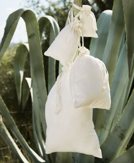 Organic cotton drawcord bag Thumbnail