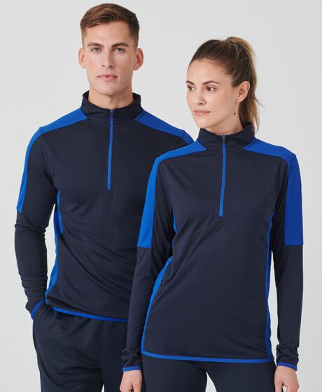 Finden + Hales Contrast Zip Neck Midlayer Top Thumbnail
