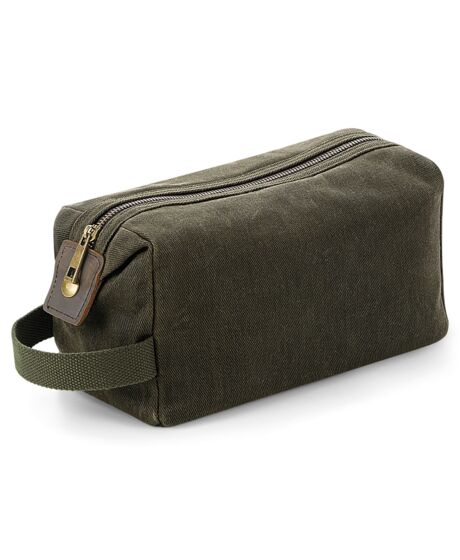Quadra Heritage Waxed Canvas Wash Bag Thumbnail