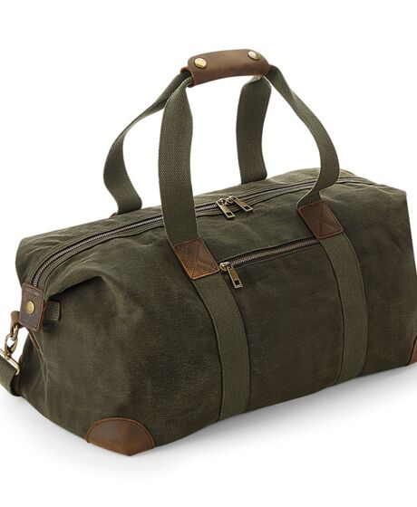 Quadra Heritage Waxed Canvas Holdall Thumbnail