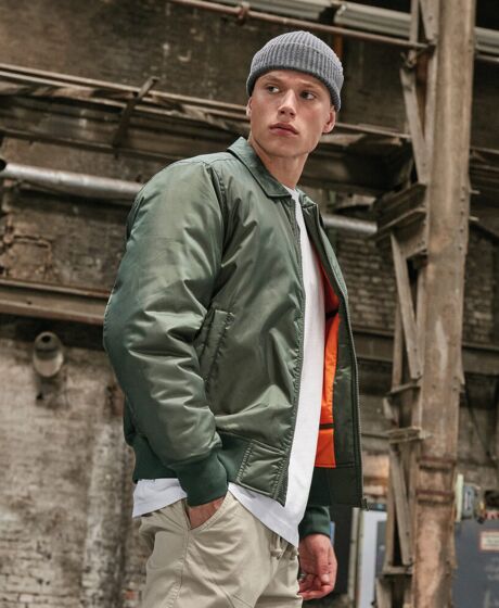 Collar bomber jacket Thumbnail