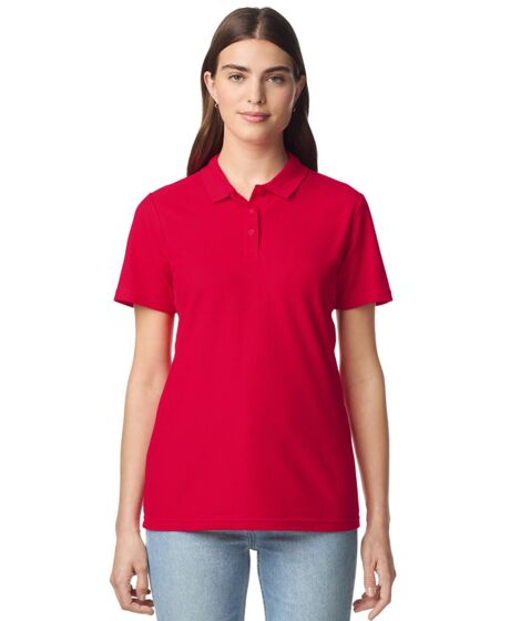 Gildan Ladies SoftStyle® Double Piqué Polo Shirt Thumbnail